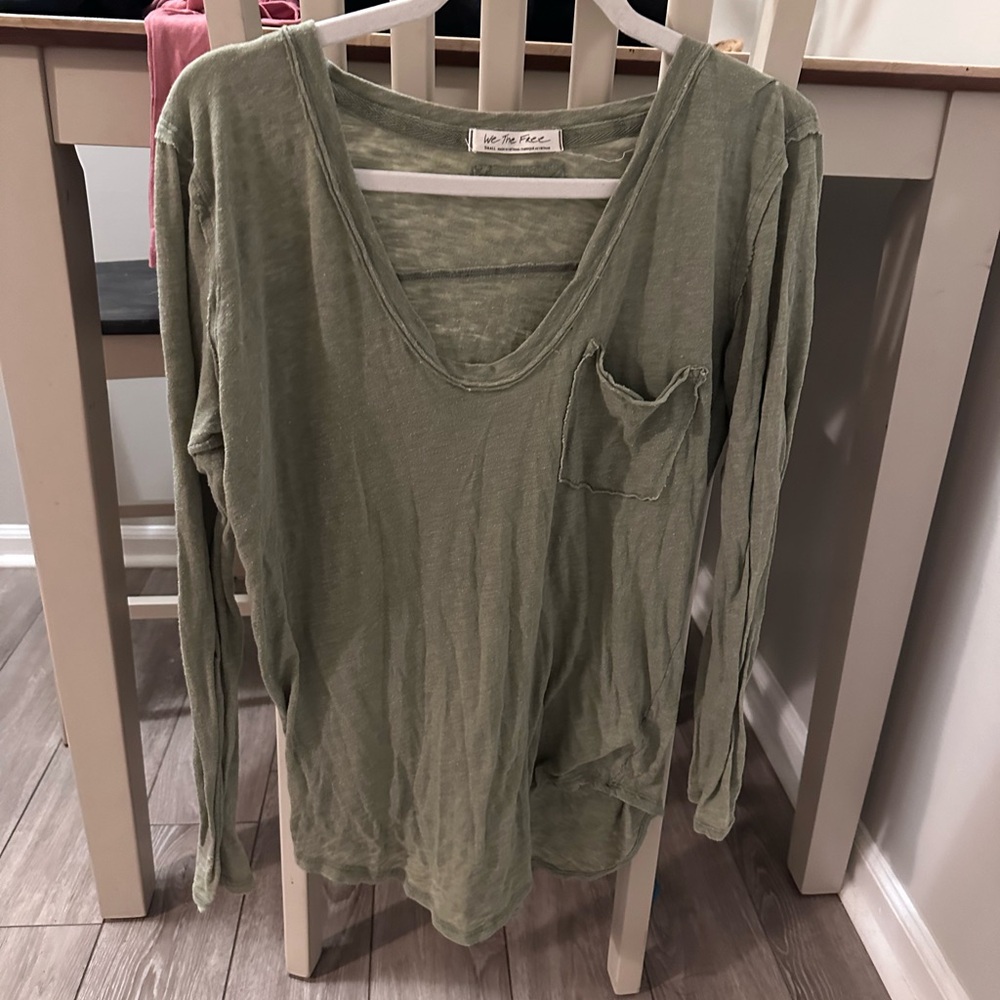 COPY - Free People Green Long Sleeve